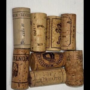 150 PC Used Wine Corks Mixed Lot‎ Variety Crafts Art Natural/Synthetic/ Diam #5